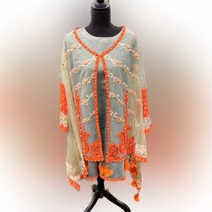 Indian Pakistani poncho style kurta